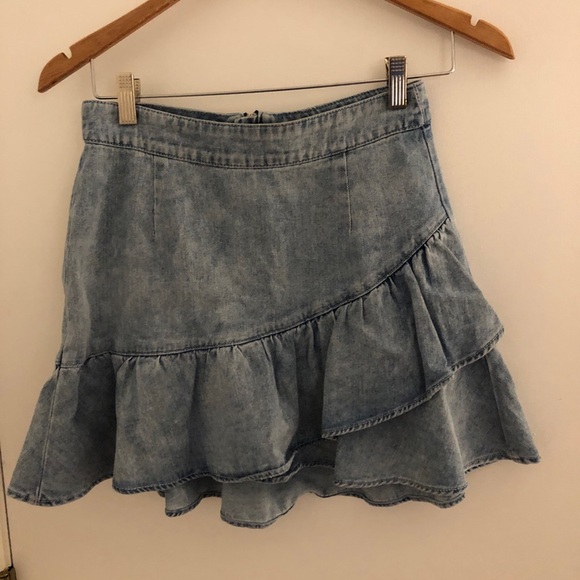 Pacsun Ruffled denim skirt - Picture 1 of 3